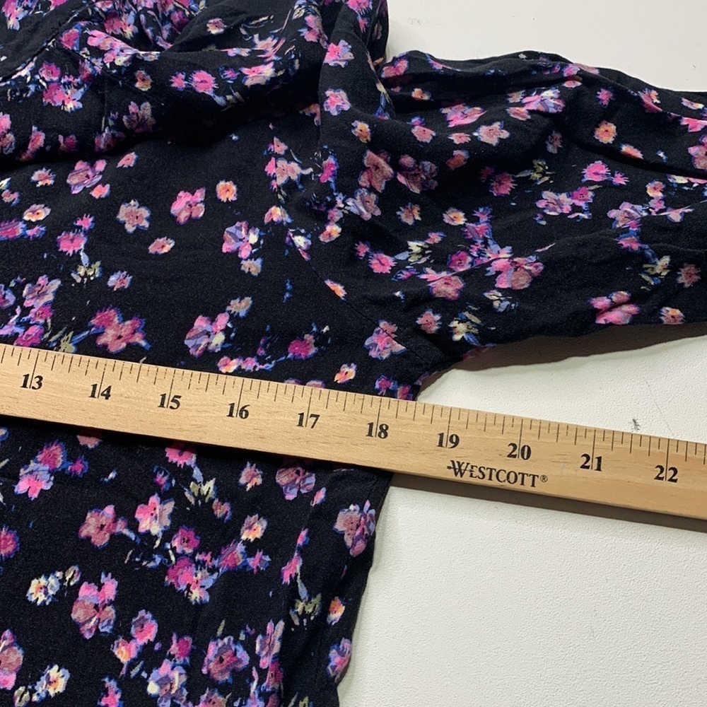 H&M S Microfloral Loose Fit Midi Dress - Picture 4 of 4